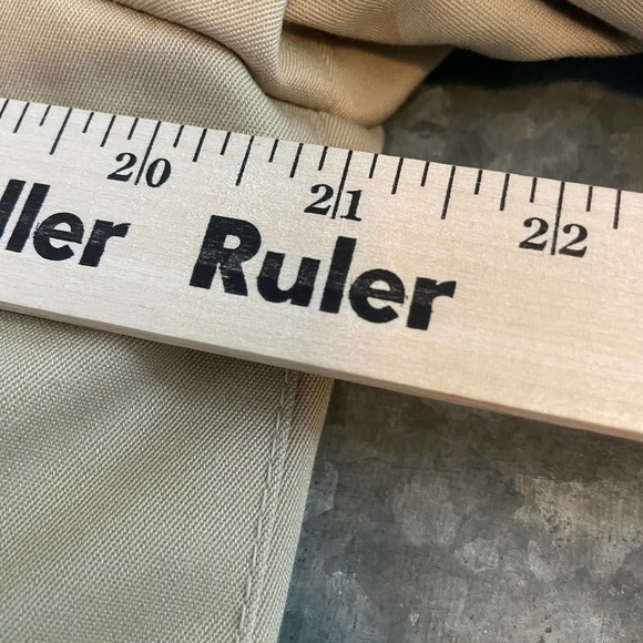 Vintage Uzzi Sherpa Quilted Lined Trench Coat Womens 11/12 Large Tan Khaki Korea - Picture 15 of 16